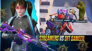 Streamers Shocked by Dft Sameer Skills| Dft Sameer Vs Streamer | BGMI