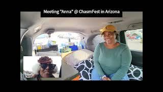 Meeting "Anna" cooking @ ChasmFest | Honda Oddessy Van Life | WhereisTiffany in Arizona