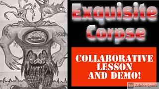 Exquisite Corpse Collaborative Drawing Lesson And Demo