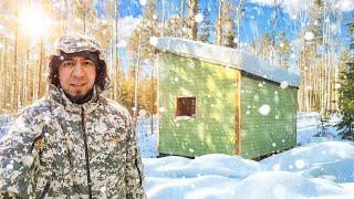 Start to finish. How to build a house in the woods. Made the roof, covered the walls. Part 2.