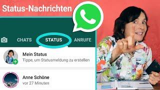 Wie sendet man eine Status-Nachricht auf WhatsApp? Smartphone Training für Senior*innen Teil 49