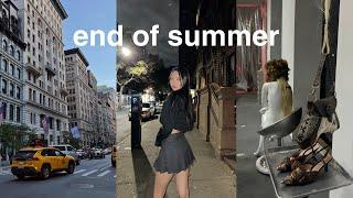 end of summer in NYC