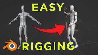 EASY and QUICK Character Rigging in Blender - Blender Basics Tutorial