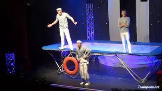 Trampoline Circus Acrobatics Trio  Act Variety Entertainment Show Performance