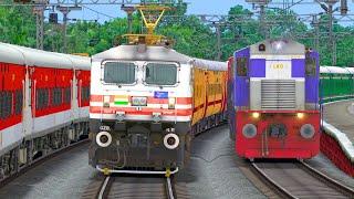 HEAVY TRAFFIC IN RAILWAY STATION | BUMPY RAILROAD | Train Simulator | Railwork | NTG GAMING