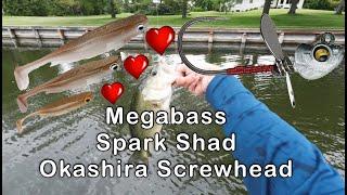 Megabass Okashira Screwhead + Spark Shad #Short