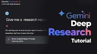 How To Use Gemini Deep Research (BEATS Perplexity!) Google Gemini Deep Research Tutorial