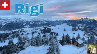 Mount Rigi Switzerland in winter