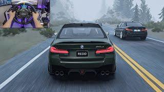 1000HP BMW M5 CS F90 Convoy at LAC - Assetto Corsa | Moza R16 + Pimax VR