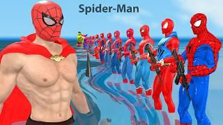 Spider-Man sick get help from Superman vs Hulk vs Superhero vs Venom vs Squid gameSiêu nhân nhện