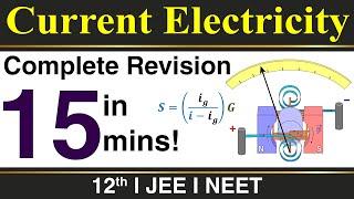 Current Electricity Revision in 15 mins Physics Class 12 | Narendra Sir (IITB 2003, Purdue Univ USA)