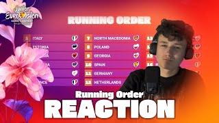 Junior Eurovision 2024: Running Order  REACTION