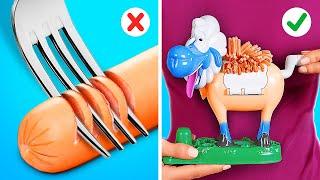 EXTREME GADGETS VS HACKS UITDAGING | Onmisbare Eten Hacks! Oma kookwedstrijd door 123 GO!