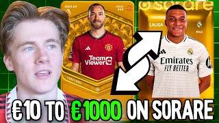 How to be a Successful Sorare Trader | €10 to €1000 on Sorare Ep1!