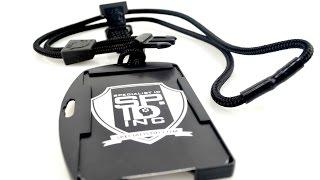 10942 EK Black Lanyard w/ Dual-Sided Smart Card Holder from Specialist ID