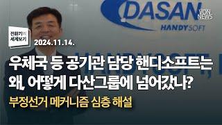 우체국 등 공기관 담당 핸디소프트는 왜, 어떻게 다산그룹에 넘어갔나? - 부정선거 메커니즘 심층 해설 | 241114 | 김미영 VON뉴스 대표 |  [전환기의 세계보기]