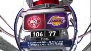 Atlanta Hawks vs Los Angeles Lakers - March 4, 2016