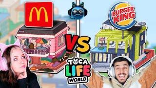 MCDONALD’S vs BURGER KING in Toca Boca EINRICHTEN! Toca Life World Build Battle