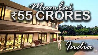 Inside Mumbai’s Ultra-Luxurious ₹55 Cr Sea-Facing Bungalow | Elite Beachside Estate Tour