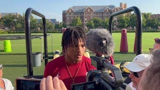 OU receiver Jayden Gibson is taking a ‘more cerebral’ approach