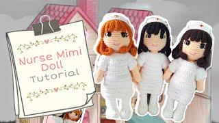 How to Crochet Nurse Mimi Doll Amigurumi (PART 1) | TUTORIAL #31 |with eng sub| By Kamille's Designs