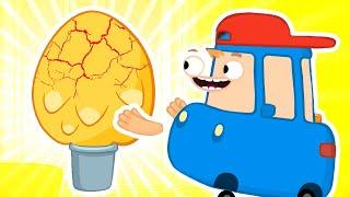 A surprise egg for the car family! Funny cartoons for kids. New episodes of car animation for kids.