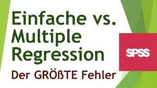 Einfache vs. multiple Regression - warum Variablen nicht signifikant bleiben