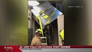 New update on Bowie staff member struck by AC unit