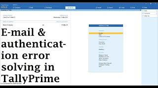 Send Email in Tally Prime + gmail setting for authentication error in Tally | Tally Prime guide