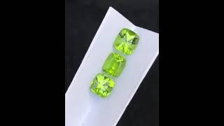 Beautiful faceted peridot 100% Real Gemstones