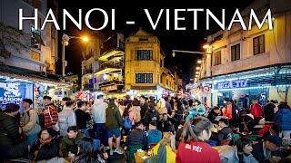 1 Hour Walk Around Hanoi's Busy Old Quarter | Street Noise For Relaxation & Stress Relief