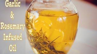 How To Make Garlic and Rosemary Infused Oil (View in HD)