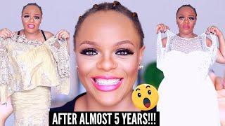 I TRIED ON ALL MY NIGERIAN WEDDING DRESSES AFTER ALMOST 5 YEARS AND 1 BABY.....NEVER EVER AGAIN!!!