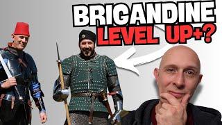 Can medieval BRIGANDINE be LEVELLED UP with OTHER ARMOR?