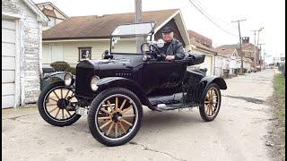 1922 Ford Model T Roadster How to Start & Engine Sound & Ride on My Car Story with Lou Costabile