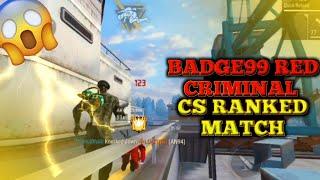 Red Criminal In My Game | Cs Rank Gameplay Video | Best Clash Squad Rank Match Gameplay | THEEND-444