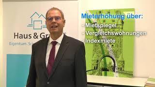 Darauf müssen Vermieter beim Thema Mieterhöhung achten | Haus & Grund TV: RA Hans-Joachim Lock