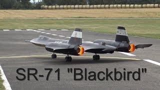 BIGGEST SR-71 "BLACKBIRD" RC-Model scale 1: 7,2 Pilot Lothar Heinrich JetCat Meeting