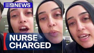 Sydney female nurse charged over alleged antisemitic video | 9 News Australia