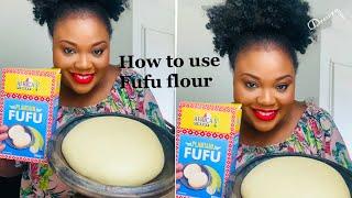 HOW TO PREPARE FUFU FLOUR ON STOVE | BEGINNER FRIENDLY