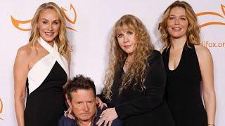 Michael J. Fox & Tracy Pollan Pose with Stevie Nicks at Annual