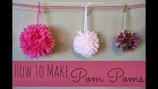 HOW TO MAKE EASY POM POMS - INFOCRAFT