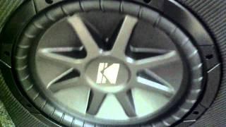 Two Twelve Inch Kicker Subwoofers Dual Voice Coil Two Ohm 750 Watts