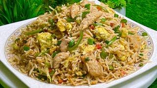 Restaurant Style Chicken Fried Rice | Quick & Easy Chicken Fried Rice 