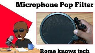 Rome Knows Tech - Microphone Pop Filter Dual Layered