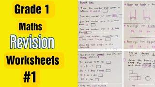 Grade 1 Maths Revision Worksheets #1 | Homeschooling Grade 1 Revision Worksheets #1