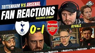 Arsenal's RIVALS fan reactions to Tottenham 0-1 Arsenal! PREMIER LEAGUE 2024/25