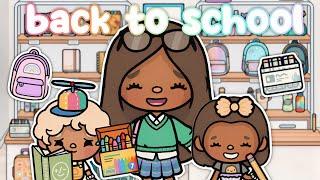 TAKING THE KIDS BACK TO SCHOOL SHOPPING! ️ | VOICED  Toca Life World Roleplay