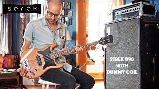 Serek Basses - "B90" Bass Pickup with Dummy Coil Demo