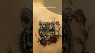 Tiger flower tattoo #tattoo #tattoos #short #shorts #youtubeshorts